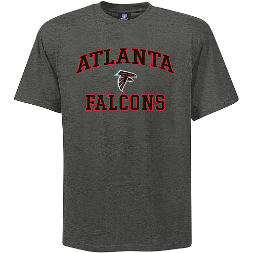 Atlanta Falcons Big & Tall Heart & Soul NFL T-Shirt - Grey